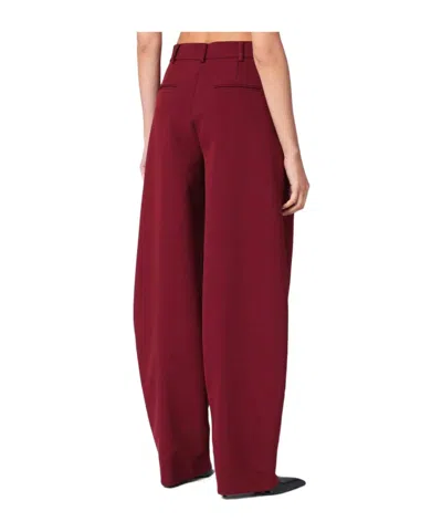 The Andamane Bordeaux Tailored Pants The Andamans In Burgundy