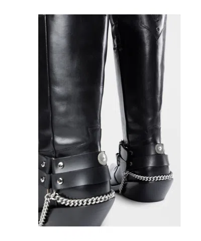 Ann Demeulemeester Finnbo Santiago Boots With Belts In Black