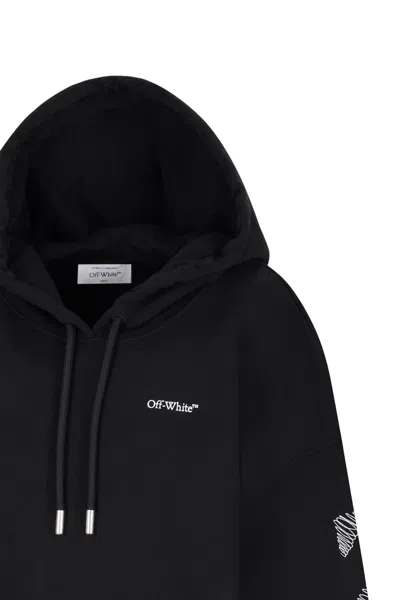 Off-white Sweatshirt In Black Cotton In Black