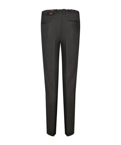 Incotex Wool Trousers In Black