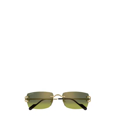 Cartier Rectangular Sunglasses In Multi