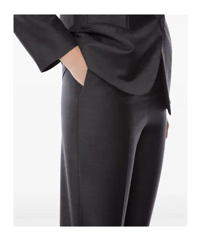 Alberta Ferretti Alberta Ferreti Grey Viscose Cropped Pants In Gray