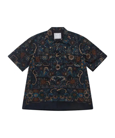 Sacai Paisley-pattern Pocket Shirt In Multi