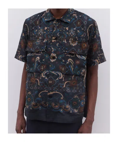 Sacai Paisley-pattern Pocket Shirt In Multi