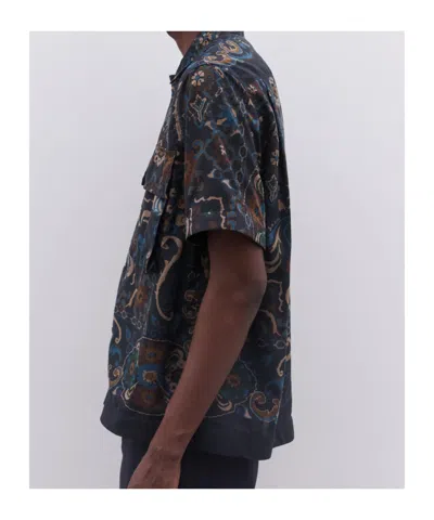 Sacai Paisley-pattern Pocket Shirt In Multi