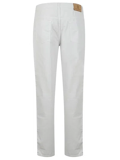 Brunello Cucinelli Trousers With Belt Loops And Pockets In White