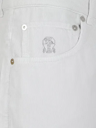 Brunello Cucinelli Trousers With Belt Loops And Pockets In White