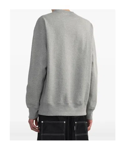 Comme Des Garçons Men Grey Crewneck Logo Sweatshirt, M Luxury Sweatshirts & Hoodies For Men Darveys In Gray