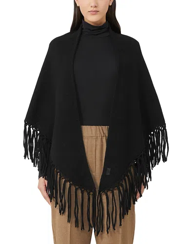 Weekend Max Mara Accessories 2 Tornado Wool Wrap In Black