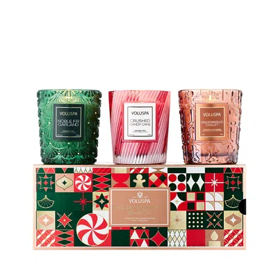 Voluspa Holiday Classic Candle Trio In Multi