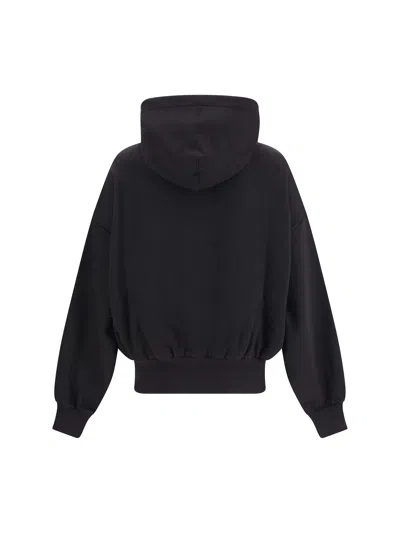 Dolce & Gabbana Hooded Sweatshirt In Jersey With Print In Black