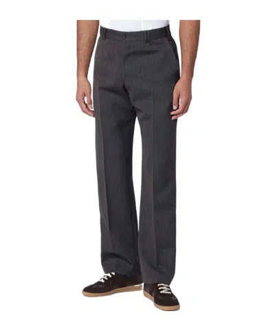 Pt Torino Wool Trousers With Side And Back Pockets In Black
