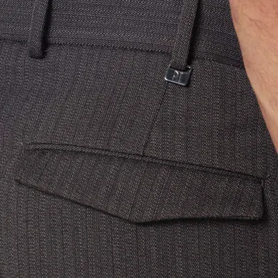 Pt Torino Wool Trousers With Side And Back Pockets In Black