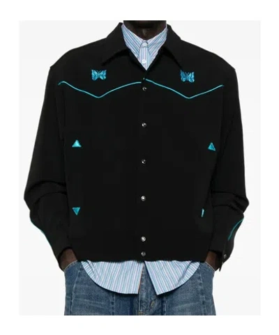Needles Orvershirt Jacket Western Details In Black