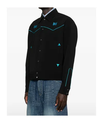 Needles Orvershirt Jacket Western Details In Black