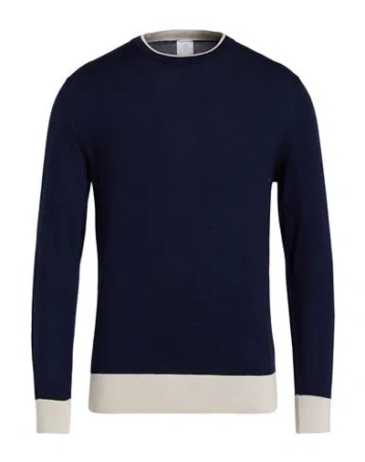 Eleventy Man Sweater Midnight Blue Size Xxl Wool, Silk In Blue