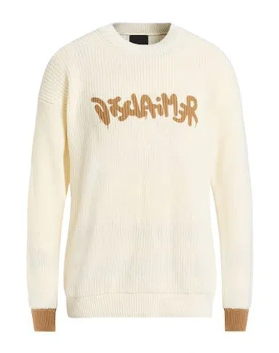 Disclaimer Man Sweater Ivory Size Xl Cotton, Acrylic In White