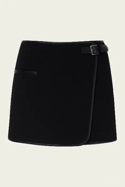 Simkhai Sheridan Mini Skirt In Black In Black