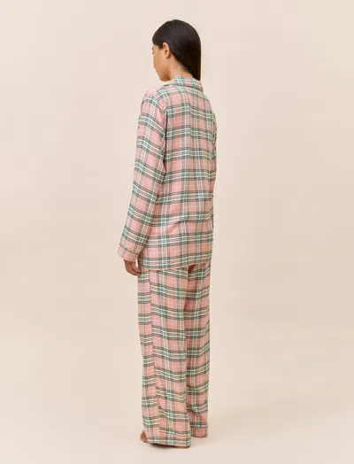 Papinelle Comfy Plaid Full Length Pj Set In Multi