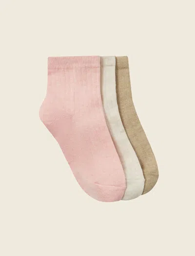 Papinelle Crew Sock - 3 Pack Multi In Multi