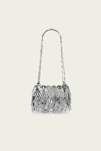 Rabanne Sac A Main Metallic Tasseled Sequin Disc Shoulder Bag