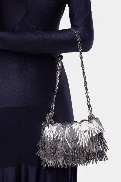 Rabanne Sac A Main Metallic Tasseled Sequin Disc Shoulder Bag