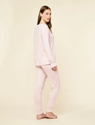 Papinelle Pia Long Sleeve Top & Jogger Set In Pink