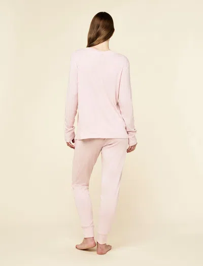 Papinelle Pia Long Sleeve Top & Jogger Set In Pink
