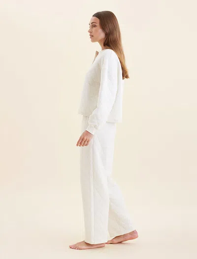 Papinelle Quilted Cotton Pajamas In Neutral