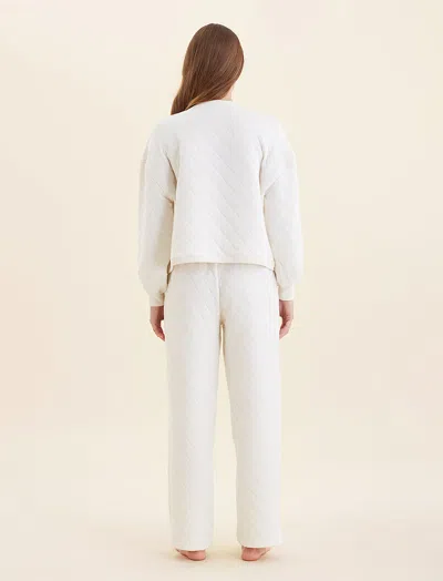 Papinelle Quilted Cotton Pajamas In Neutral