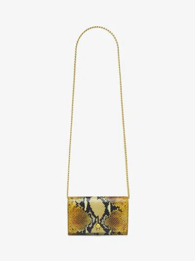 Alexander Mcqueen Mcqueen Small Skull Python Print Leather Shoulder Bag