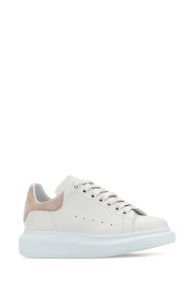 Alexander Mcqueen Alexander Mc Queen Oversize White Pink Calf Leather Sneaker In Red