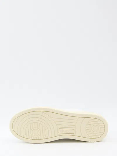 Autry Medalist Sneakers In Leather With Suede Inserts In Multi