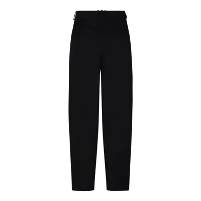 Balmain Black Virgin Wool Trousers In Black