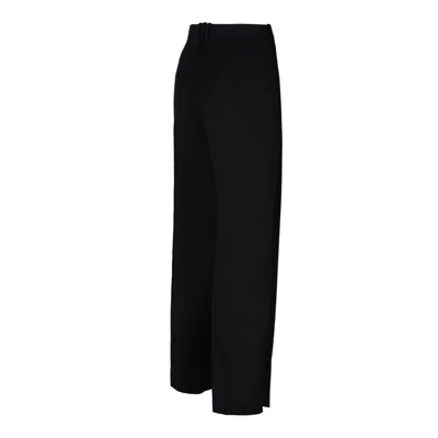Balmain Black Virgin Wool Trousers In Black