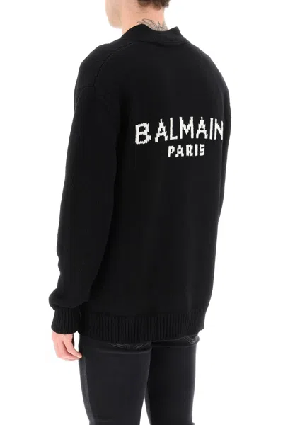 Balmain Noir Wool Sweater In Black