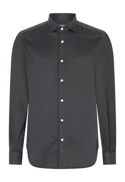 Boglioli Blended Tencel Shirt In Gray