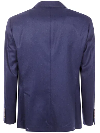Brunello Cucinelli Wool Complete With Two Buttons Closure In Blue