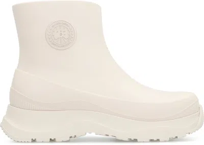 Canada Goose Vancouver Logo-patch Platform Rain Boots In Multi