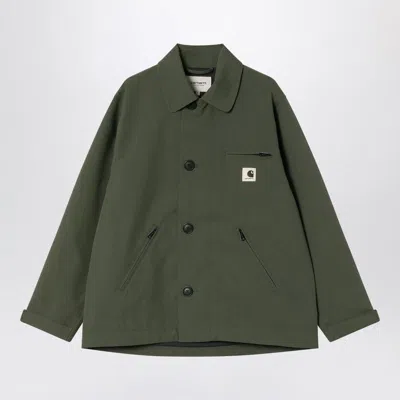Carhartt Jacket Opuntia With Collared Design And Pockets In Green