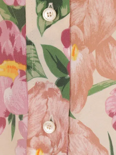 Chloé Chloe Printed Crepe Shirt In Multi