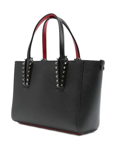 Christian Louboutin Mini Leather Tote Studded Handles In Multi