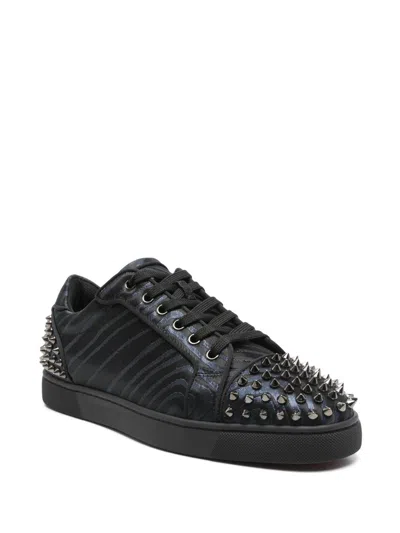 Christian Louboutin Seavaste 2 Orlato Flat Jacquard Sneaker In Black