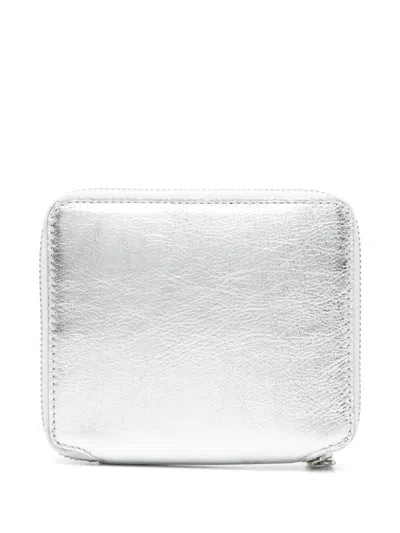 Comme Des Garçons Wallet "gold And Silver" Wallet In Silver