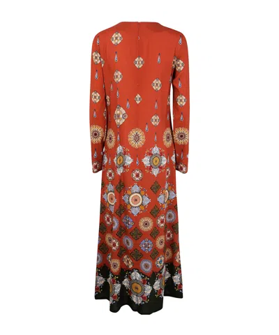 La Doublej Swing Printed Jersey Maxi Dress In Brown