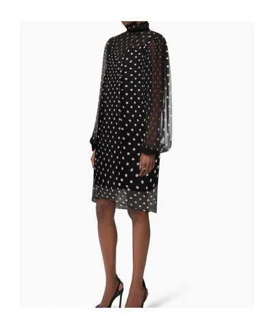 Nina Ricci Polka-dot Ruffled Mini Dress In Multi
