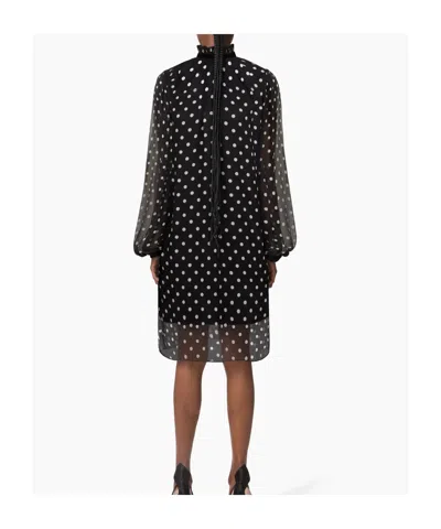 Nina Ricci Polka-dot Ruffled Mini Dress In Multi