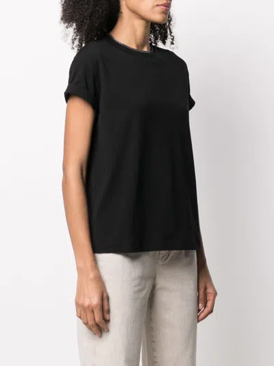 Brunello Cucinelli Cotton T-shirt In Black