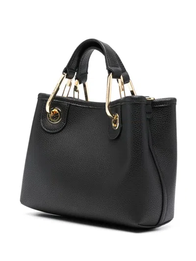 Emporio Armani Small Eco-leather Handbag In Black