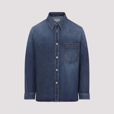 Givenchy Classic Denim Shirt With Button-up Front In Blue